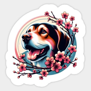 Slovensky Kopov Welcomes Spring With Cherry Blossoms Sticker